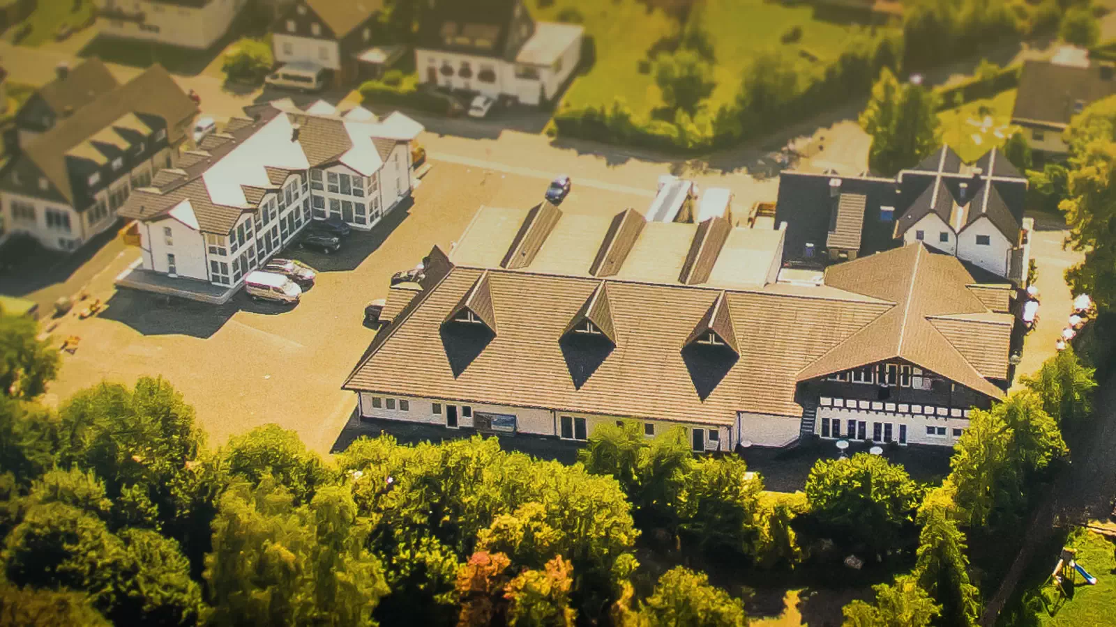Landgasthof Scherer vanuit de lucht Landgasthof Scherer vanuit de lucht